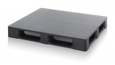 Antistatic ESD Pallets with closed cover without retaining edge 120 x 100 x 15,2 cm (L x W x H) - 666 ESD H 12105 OS